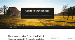 Desktop Screenshot of gonzomeetsthepress.com